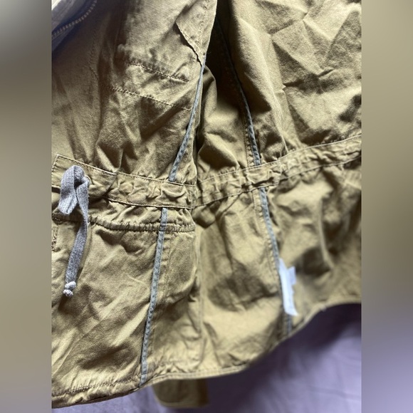 LOFT Army Green Utility Military Cargo Jacket Women’s Size M GORPCORE - Picture 6 of 9